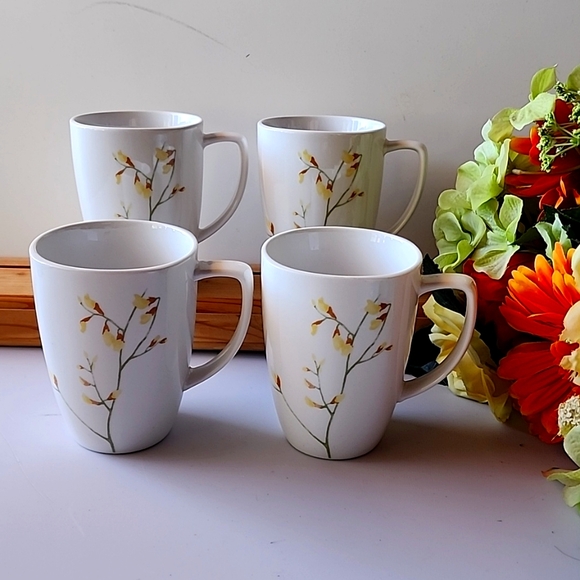Set of 4 Corelle, Kobe Square Coffee/Tea Mugs. - Picture 1 of 8